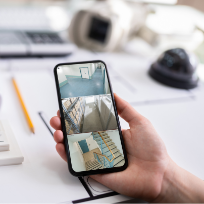 Lancaster security camera feed on cell phone